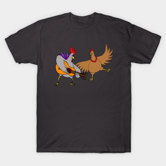 Happy Chickens T-Shirt by The Dreem